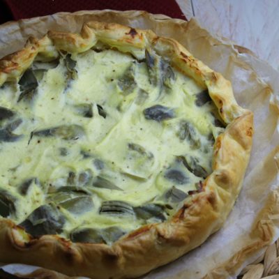 Torta salata ai carciofi