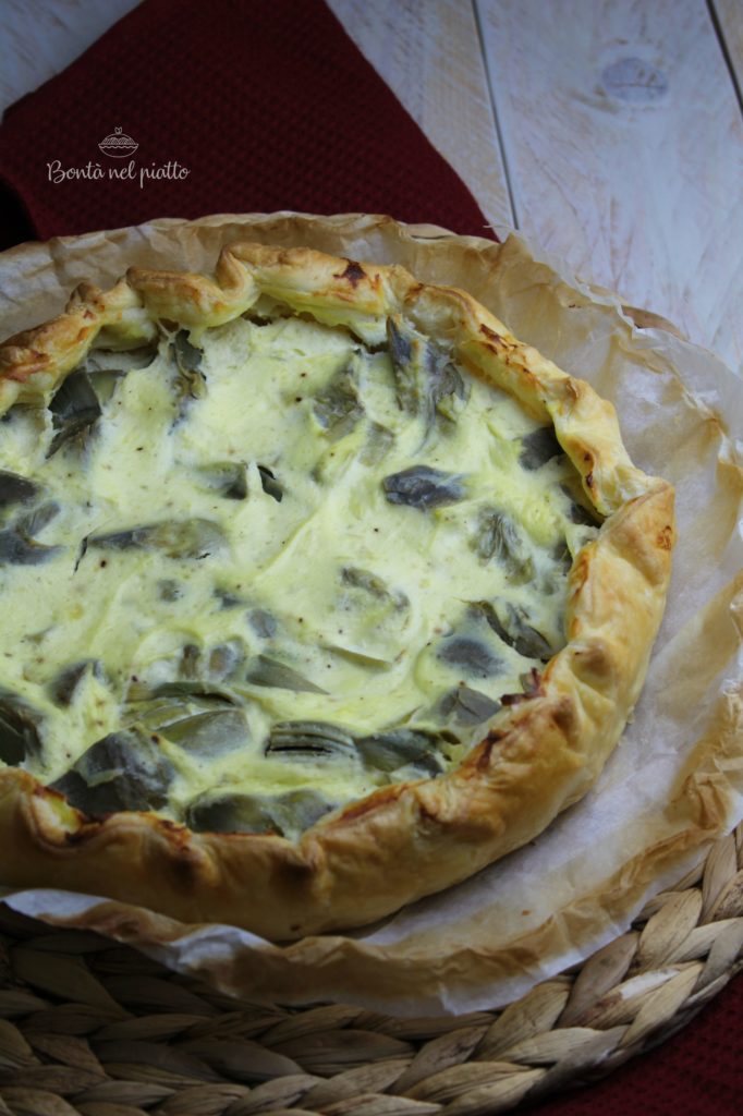 Torta salata ai carciofi