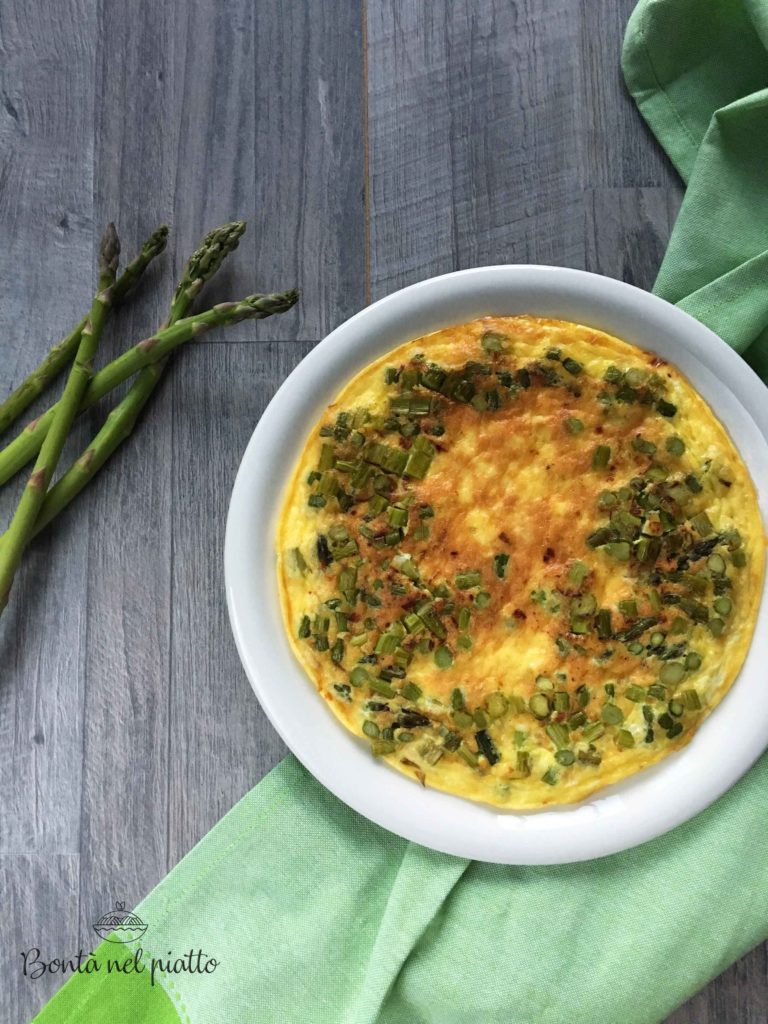 Frittata con asparagi e pecorino