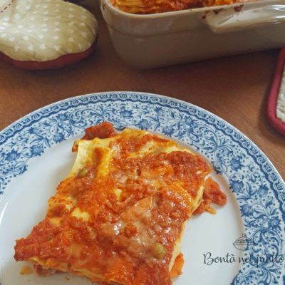 Lasagne con ragù di salsiccia