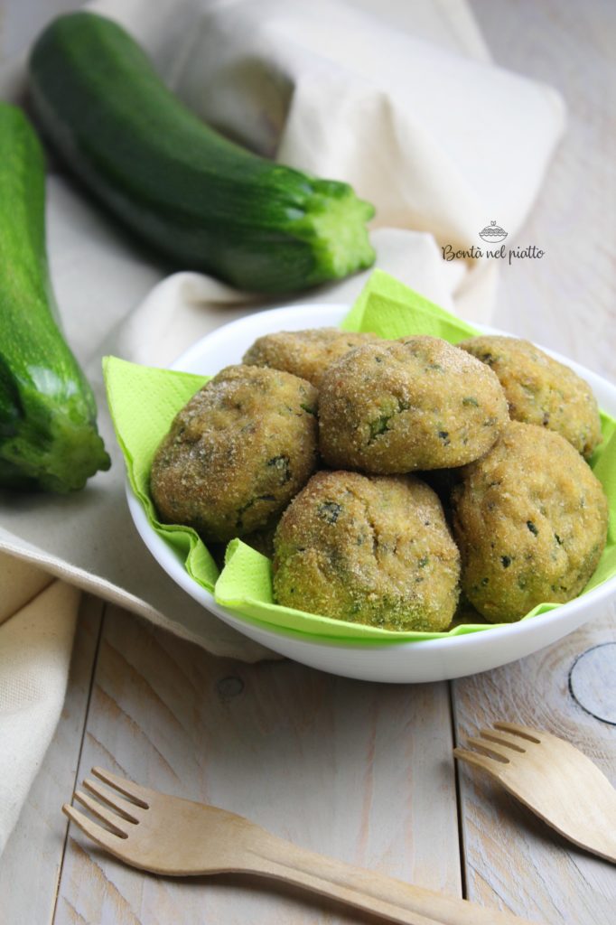 Polpette di zucchine con cuore filante di brie