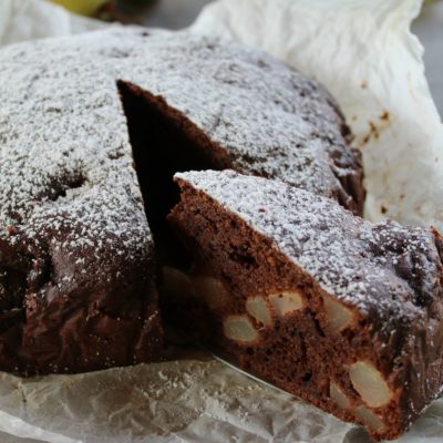 Torta pere e cioccolato