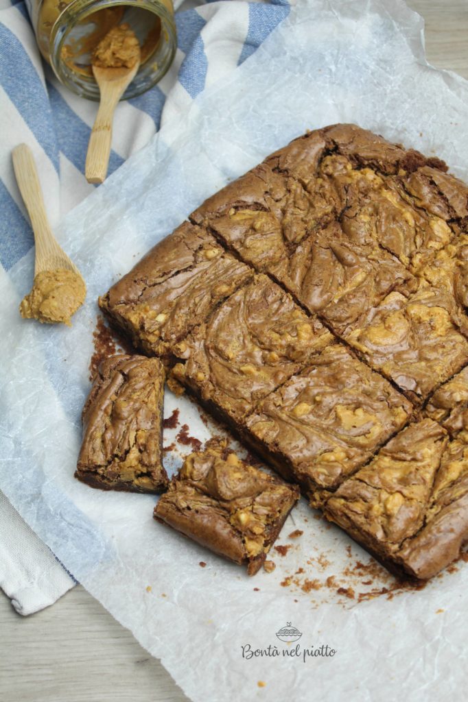 Brownies al burro d'arachidi